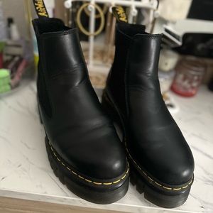 AUDRICK NAPPA LEATHER PLATFORM CHELSEA BOOTS